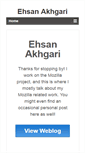 Mobile Screenshot of ehsanakhgari.org